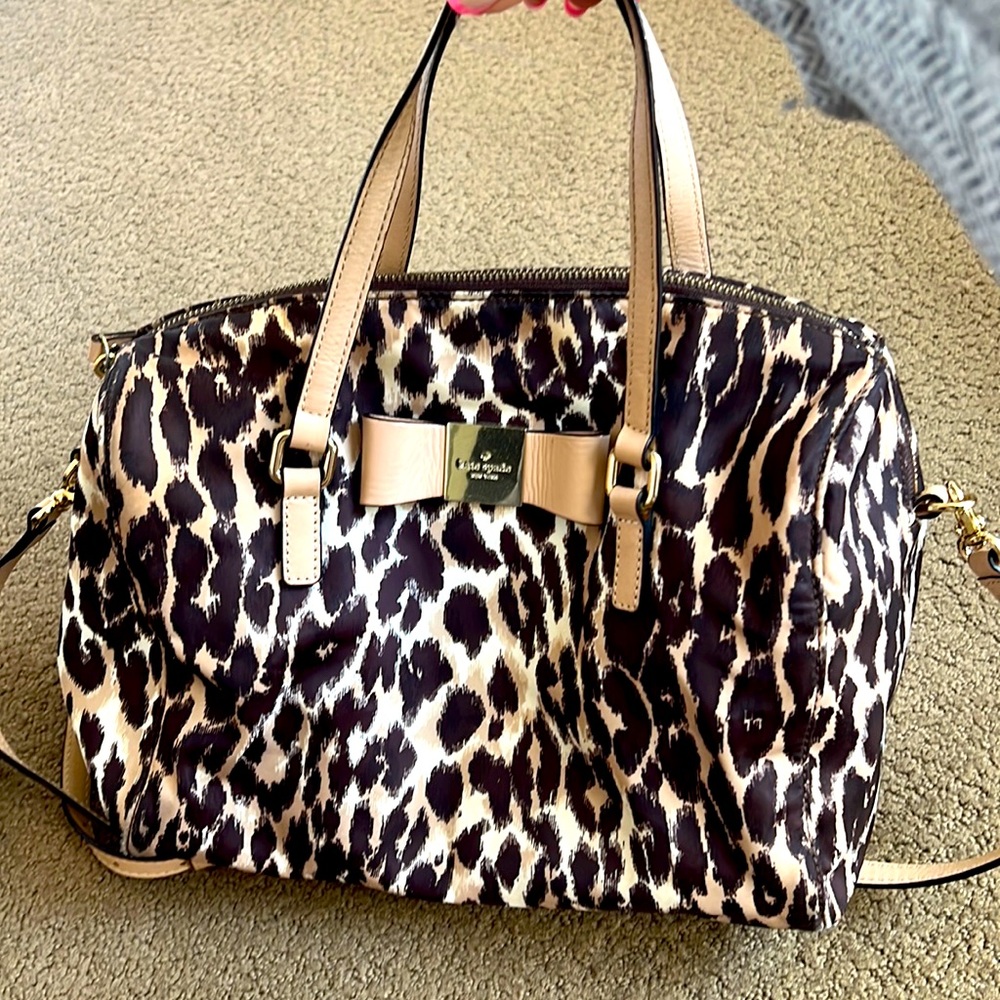 Used Kate Spade leopard purse